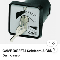 Selettore a chiave da incasso CAME