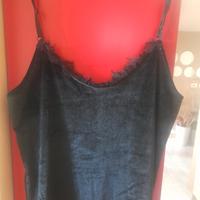 Top elegante in vellutino