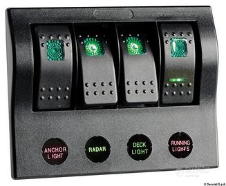 Pannello elettrico PCP Compact 4 interruttori