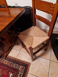 Tavolo e 6 sedie frattino