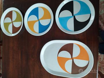Set piatti + vassoio Gio Ponti per Franco Pozzi