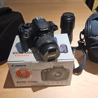 Fotocamera Canon EOS 1200D con obiettivo