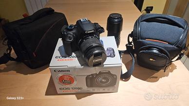 Fotocamera Canon EOS 1200D con obiettivo