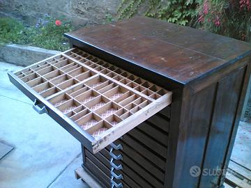 cassettiera da tipografo