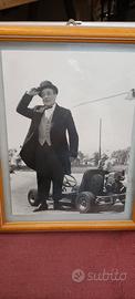  foto d epoca con Toto' su una pista di go-kart 
