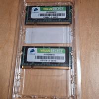 2X1GB RAM CORSAIR DDR2 PC5300-667 SODIMM CL5 (2GB)