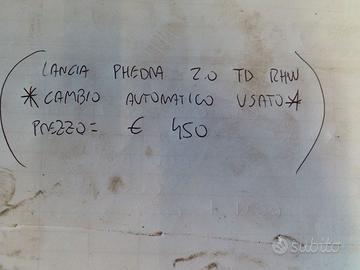 CAMBIO AUTOMATICO USATO LANCIA PHEDRA 2.0TD RHW