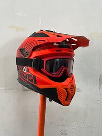 Casco Cross/Enduro LS2 + Maschera Univet