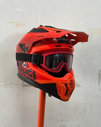 Casco Cross/Enduro LS2 + Maschera Univet