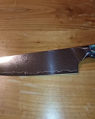 Coltello Chef Damasco 67 Strati - Manico in Resina