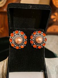 Orecchini vintage con perla per donna