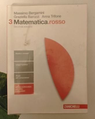Libro scuola Zanichelli - 3 Matematica.rosso