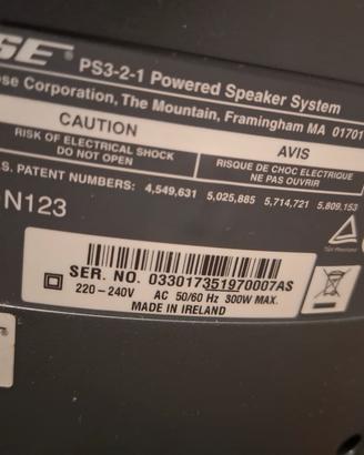 sistema audio video Bose 321Gs 