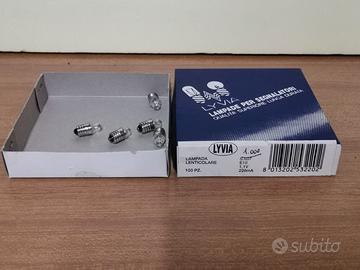 stock 8 pz lampada lenticolare e10 220mA 1,1-2,2v