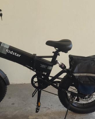 Bicicletta elettrica ridstar 1000w pieghevole