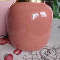 Vaso charm rotondo salmone di Enzo de Gasperi(EDG)