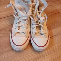 Converse All Star bianche alte 37.5