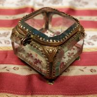 Antico Portagioie Stile Napoleone III Vetri Molat