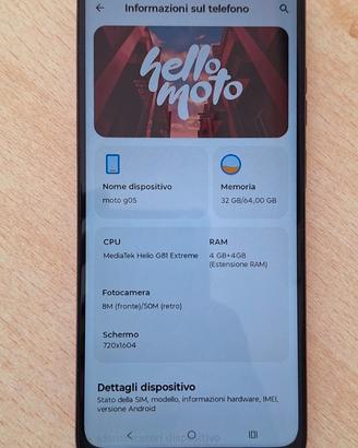 Motorola moto g05 - 64GB / 8GB RAM