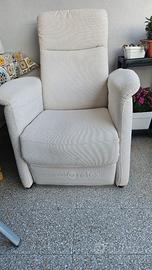 poltrona relax estendibile  manualmente