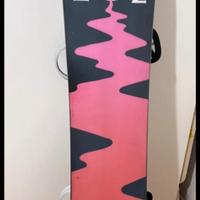 Burton snowboard 152 donna con attacchi e sacca
