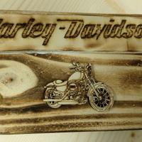 Apribottiglie in legno Harley Davidson
