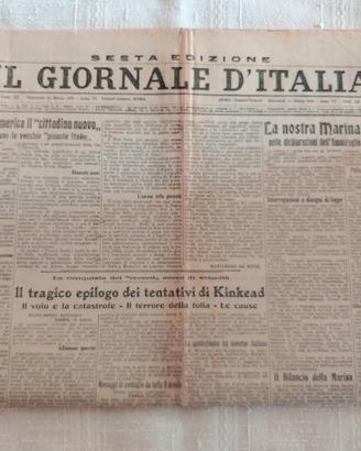 Il Giornale d'Italia (24/3/ 1928) Nobile/Kinkead 