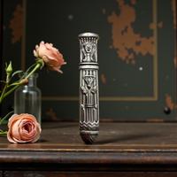 Porta aghi antico argento art deco egittologia