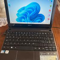 Laptop Acer Aspire one con SSD