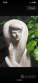 Statua scultura gesso patinato