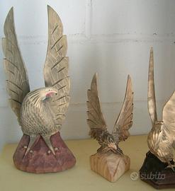 Aquile in legno