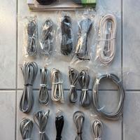 Lotto n.17 cavi telefonici RJ11 di lunghezze varie