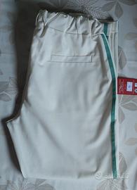 Pantalone bianco con elastico 