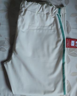 Pantalone bianco con elastico 