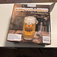 Bicchiere birra con campanello nuovo