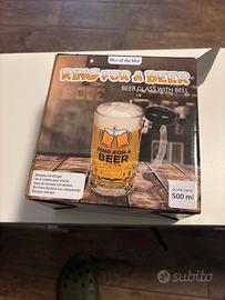 Bicchiere birra con campanello nuovo