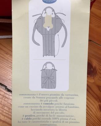 Sacco Ovetto Somma, piumino da carrozzina
