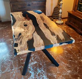 🌿 Tavoli in legno e resina personalizzati 