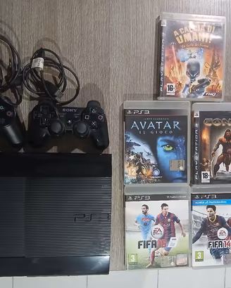 PS3 - 465 GB + 5 giochi