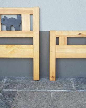 Testiera e Pediera per lettino Ikea Kritter