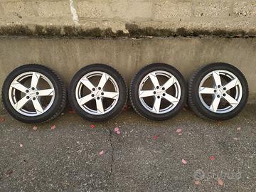4 cerchi 17" per Audi A4 B9 (+ gomme inv. 225/50)