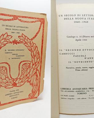UN SECOLO DI LETTERATURA DELLA NUOVA ITALIA