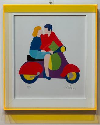 Quadro Serigrafia Marco Lodola 30x35 cm, moments