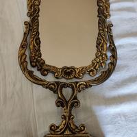 Specchio da trucco in ottone anni '70