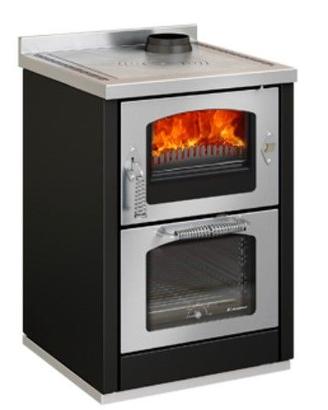 Cucina a legna con forno DE MANINCOR D6 MAXI nera