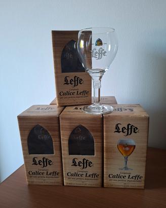 6 calici birra Leffe