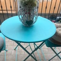 Tavolino tondo ikea celeste