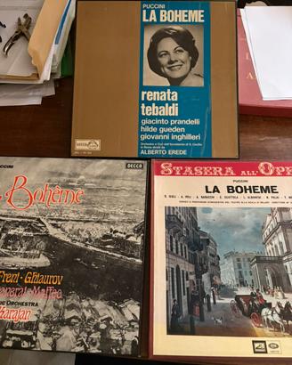 Vinili la boheme puccini