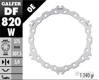 Disco freno anteriore GALFER DF820W per BUELL