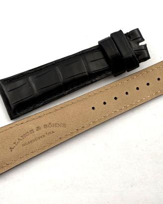 A.Lange & Sohne Cinturino Alligatore Nero 20/16mm